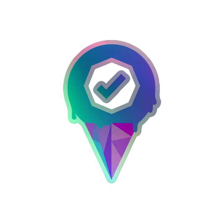 ICP CHECKMARK CONE STICKER product image (2)