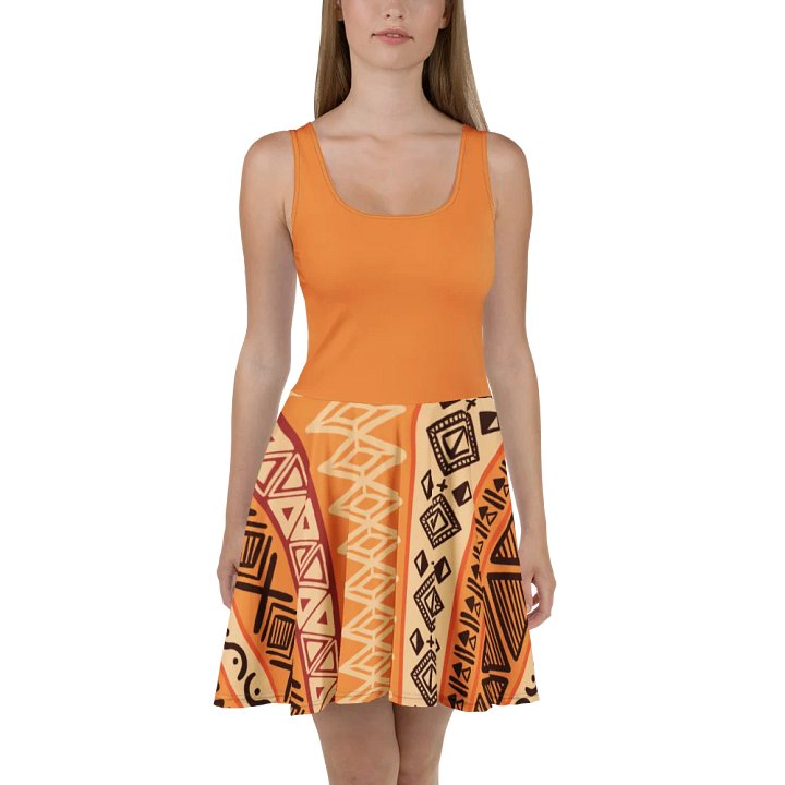 Terra Cotta Kinte All-Over Print 'Philius' Dress product image (2)