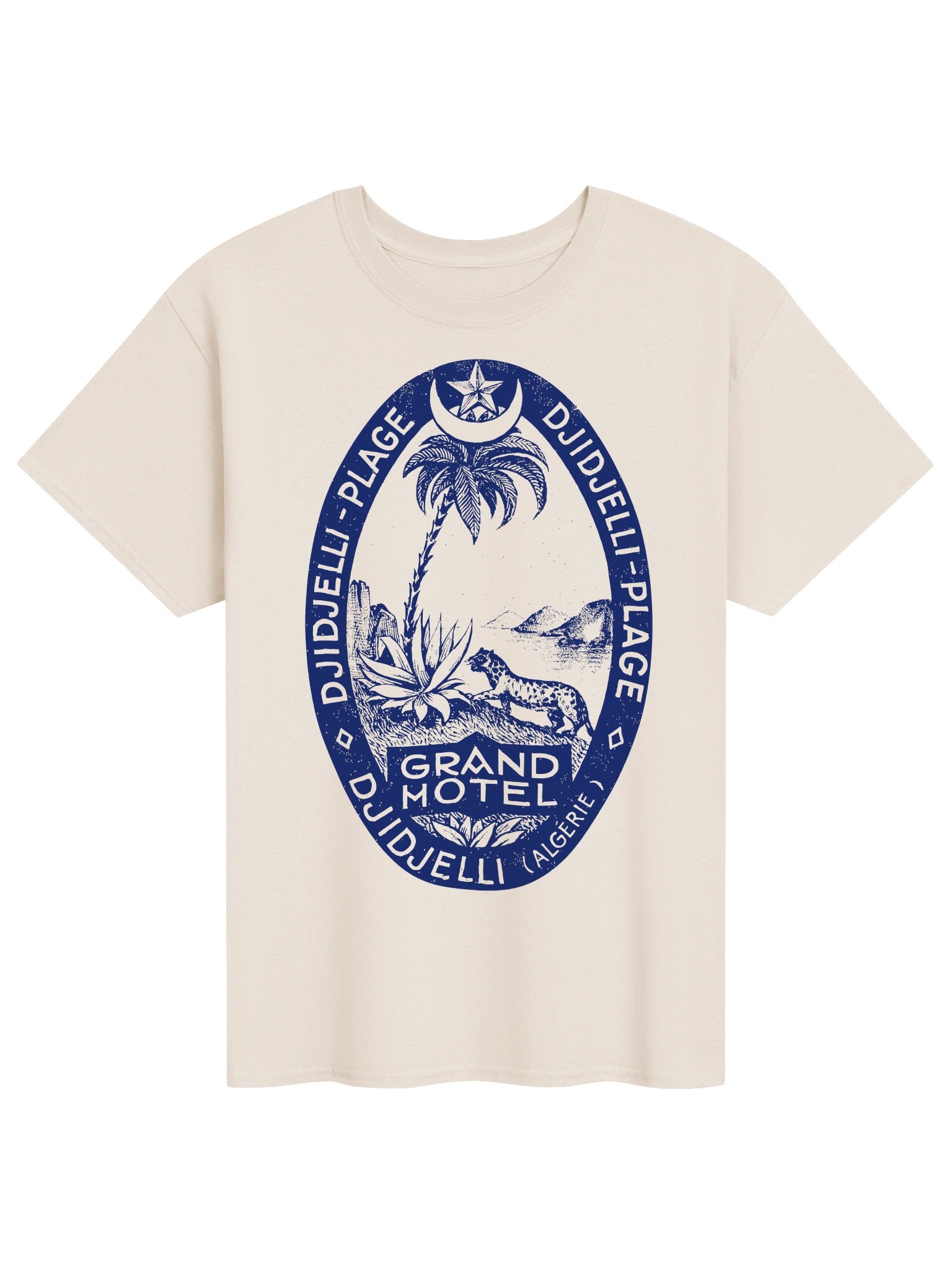 Djidjelli Plage Grand Motel Vintage Coastal T-Shirt product image (11)