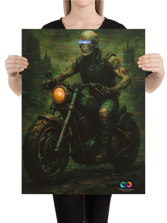 CINEMATIC ART POSTER – DYSTOPIAN GLITCH #011 product image (2)