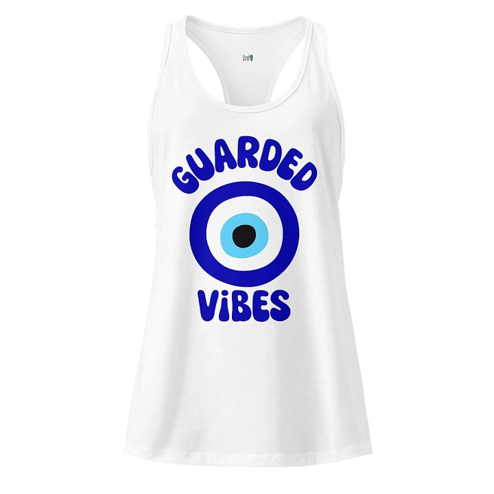 Guarded Vibes Evil Eye Racerback Tank product image (9)