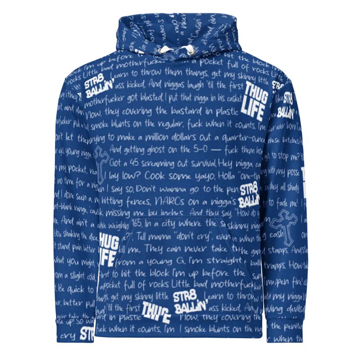 Str8 Ballin' - 2Pac - BLUE - Unisex Hoodie product image (2)