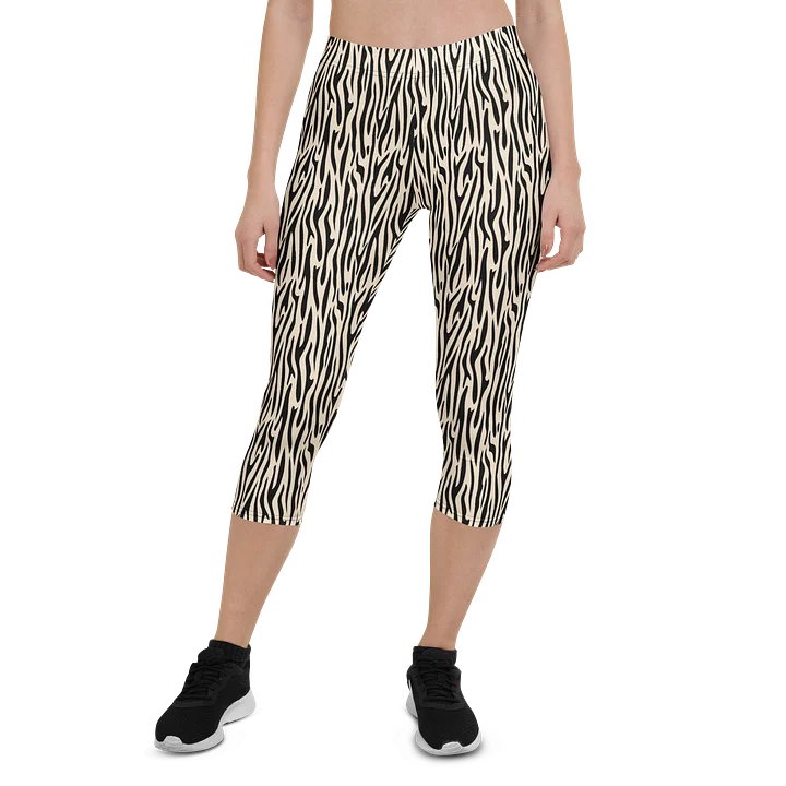 Bold Animal Print Capri Leggings for Active Wear product image (1)