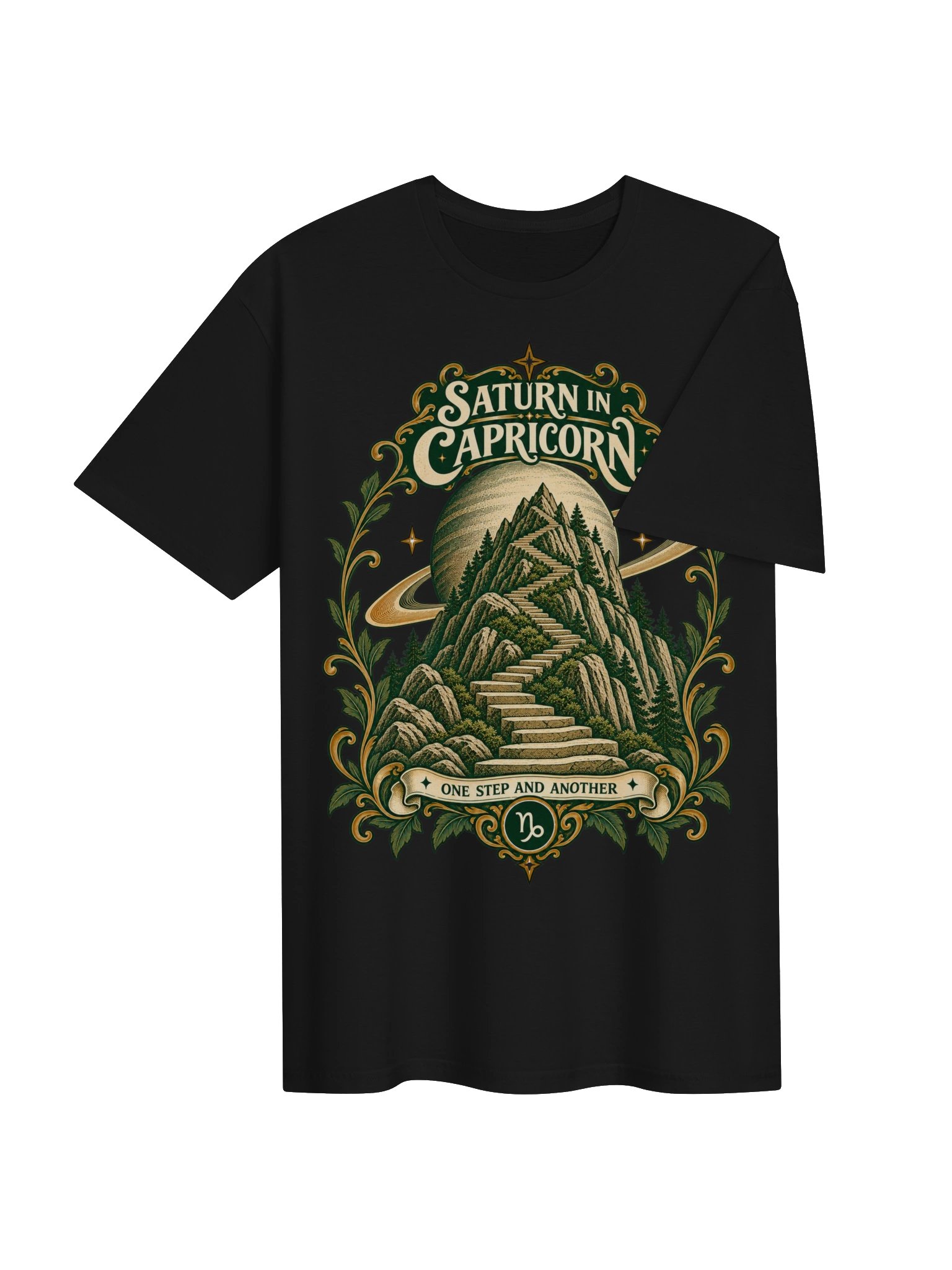 Saturn in Capricorn One Step and Another Tee product image (34)