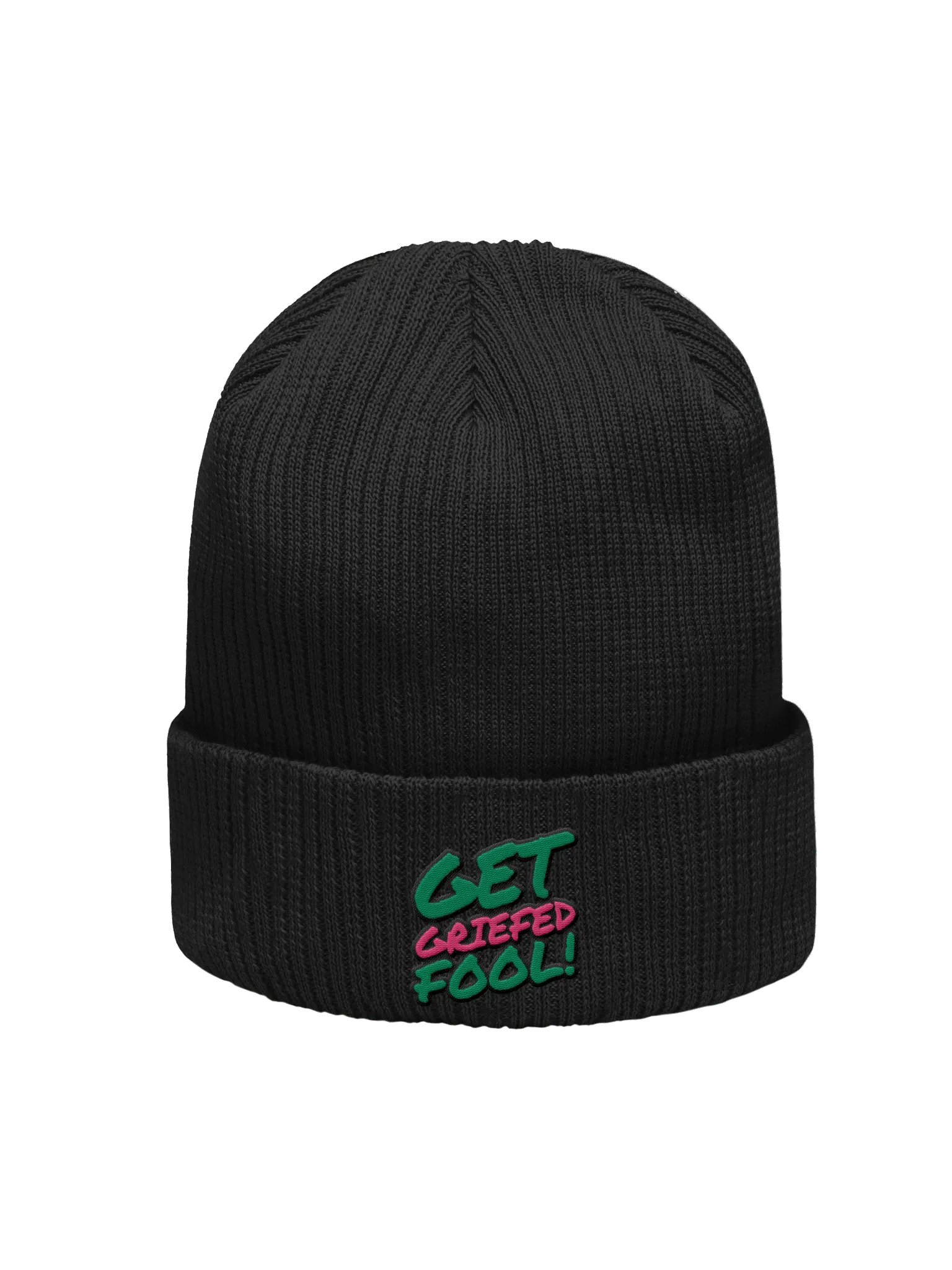 Get Griefed Fool! - Atlantis Organic Ribbed Beanie product image (3)