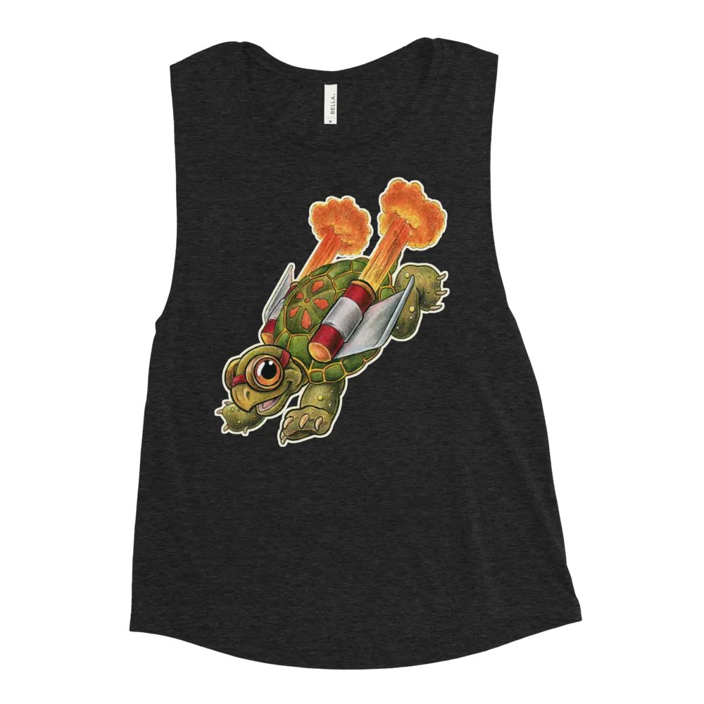 Jetpack Tortoise - SFA Women's Muscle Tank product image (1)