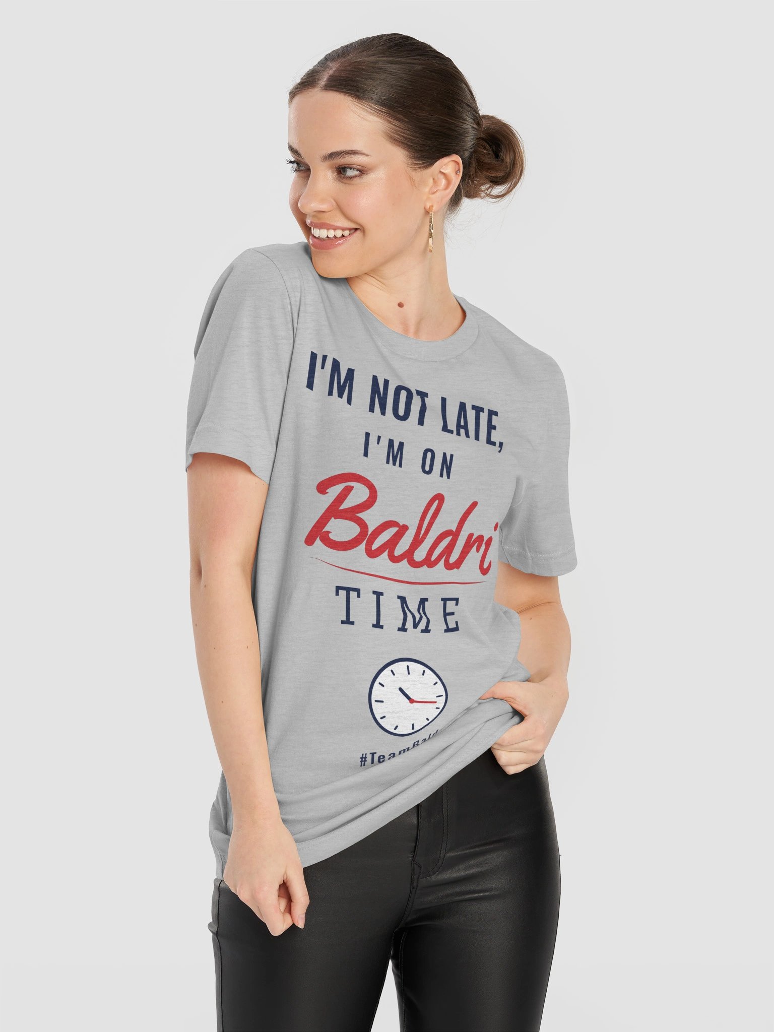 I'm Not Late, I'm On Baldri Time Tee - White/Cream/Gray product image (32)