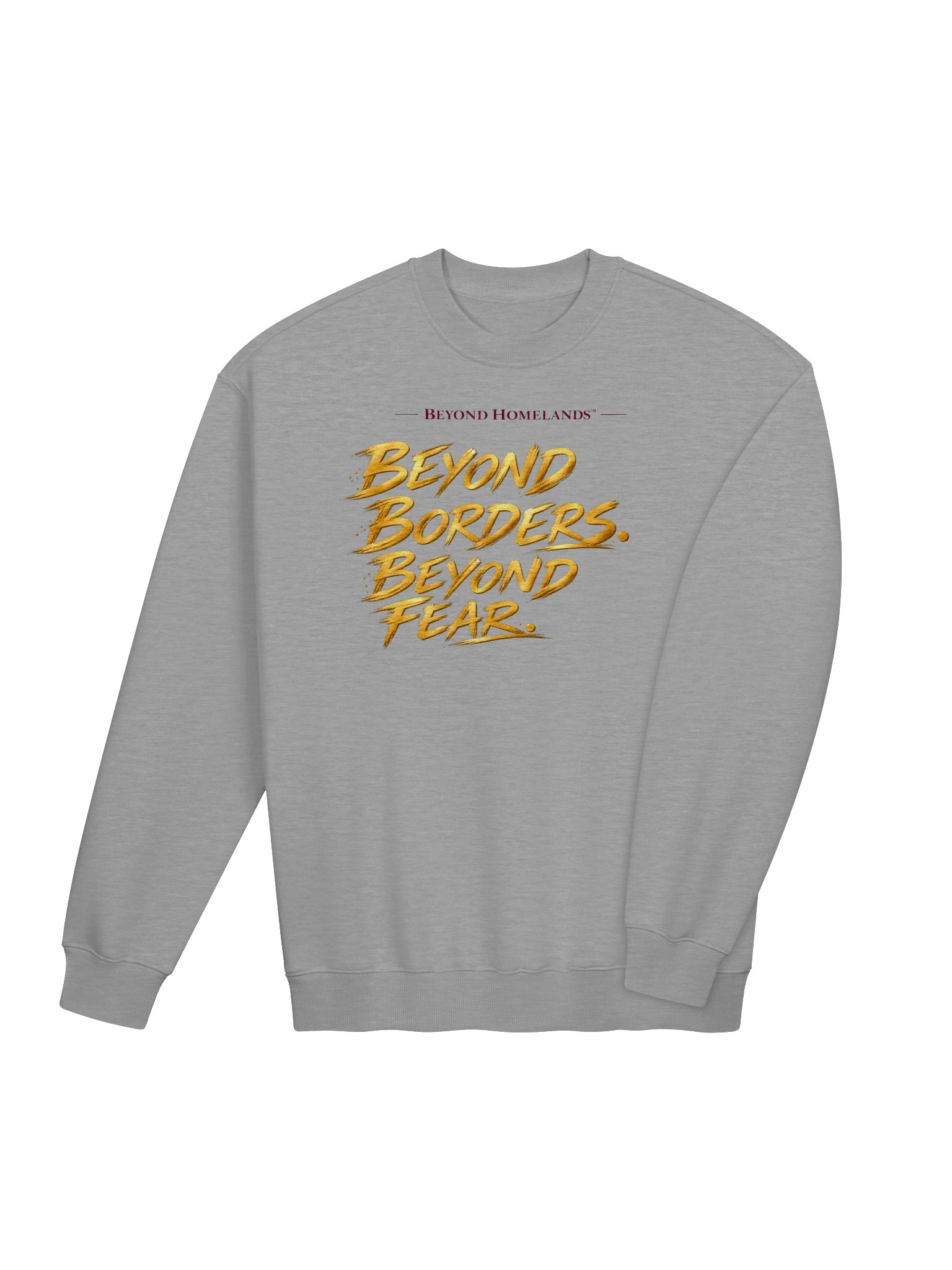 Beyond Borders. Beyond Fear. — Heavyweight Unisex French Terry Crewneck product image (6)