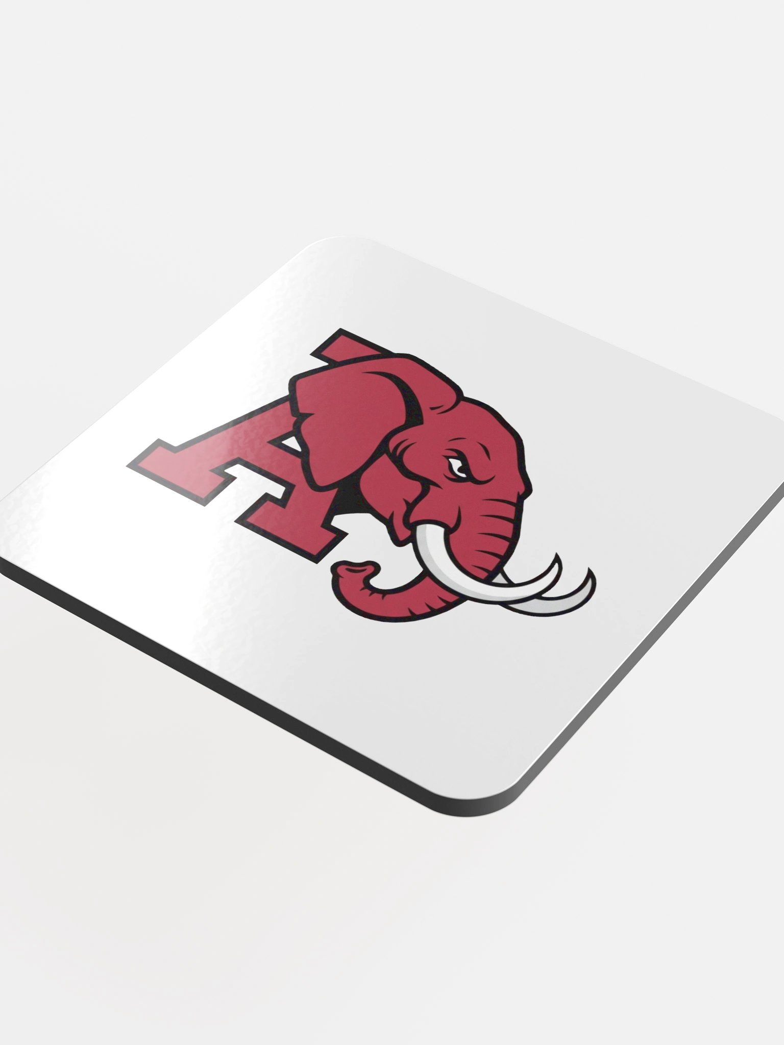 Elegant Elephant Glossed Cork Coaster product image (4)