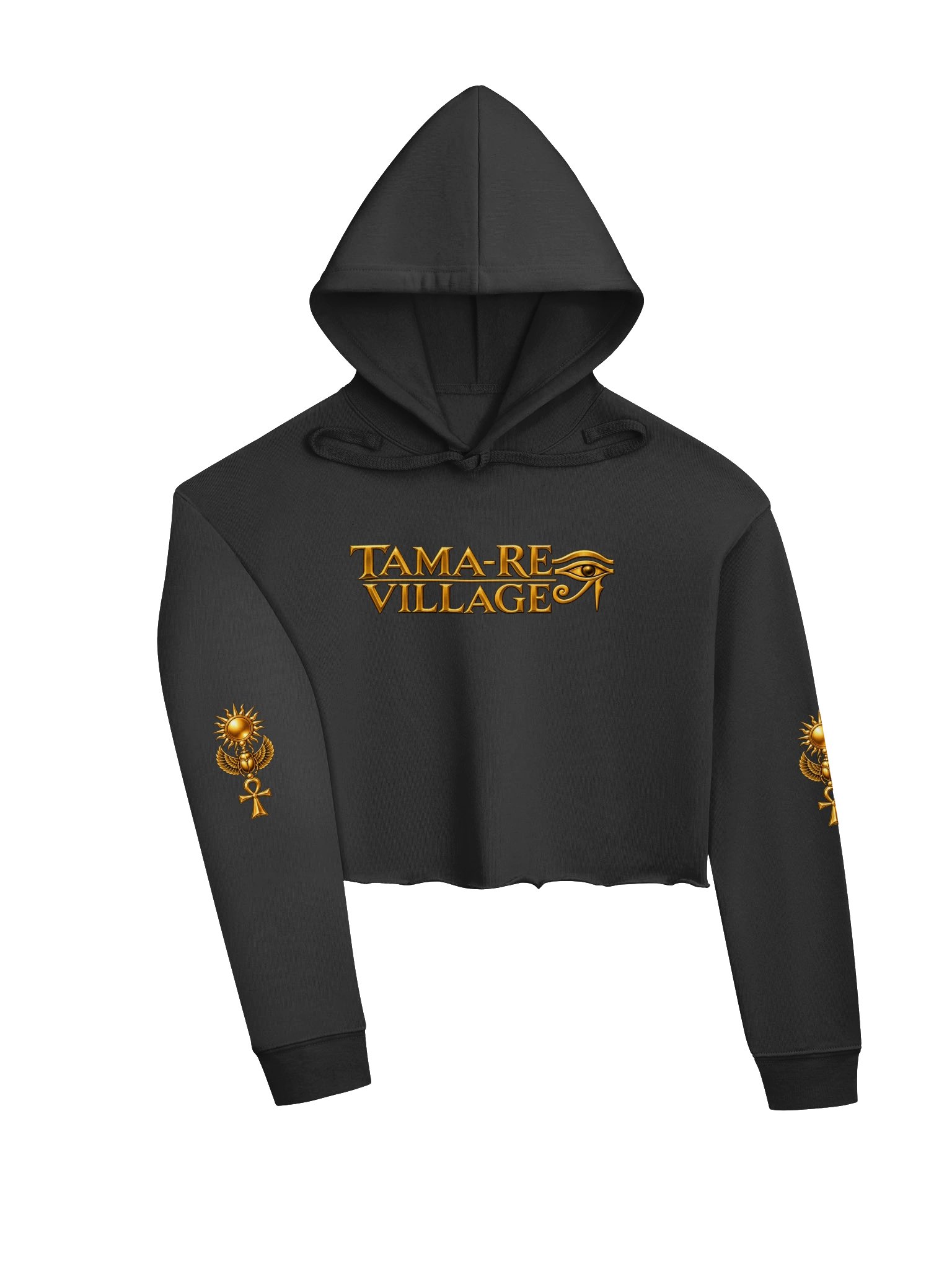 Tama-Re Village Women's Fleece Crop Hoodie product image (3)