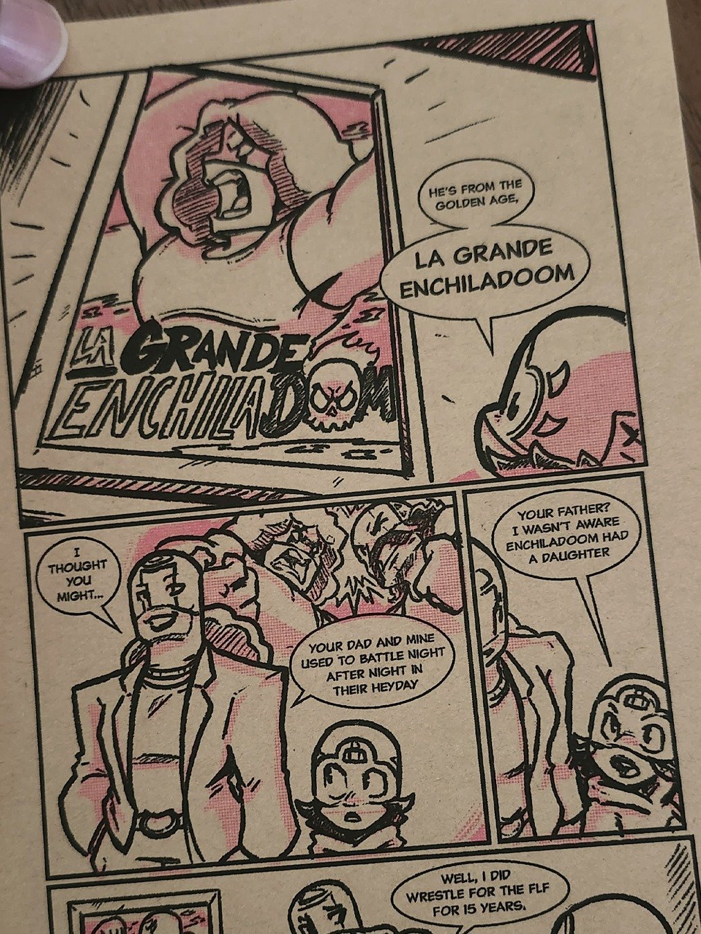 Lucha Calienté - Round 2 Riso Zine product image (4)