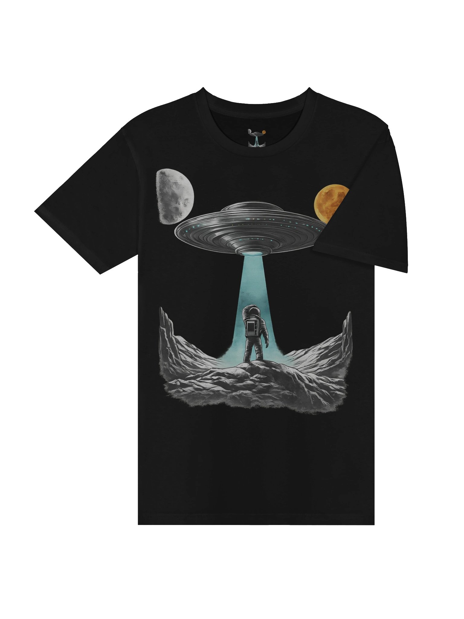 Cosmic Voyager Meet UFO Unisex T-Shirt product image (3)