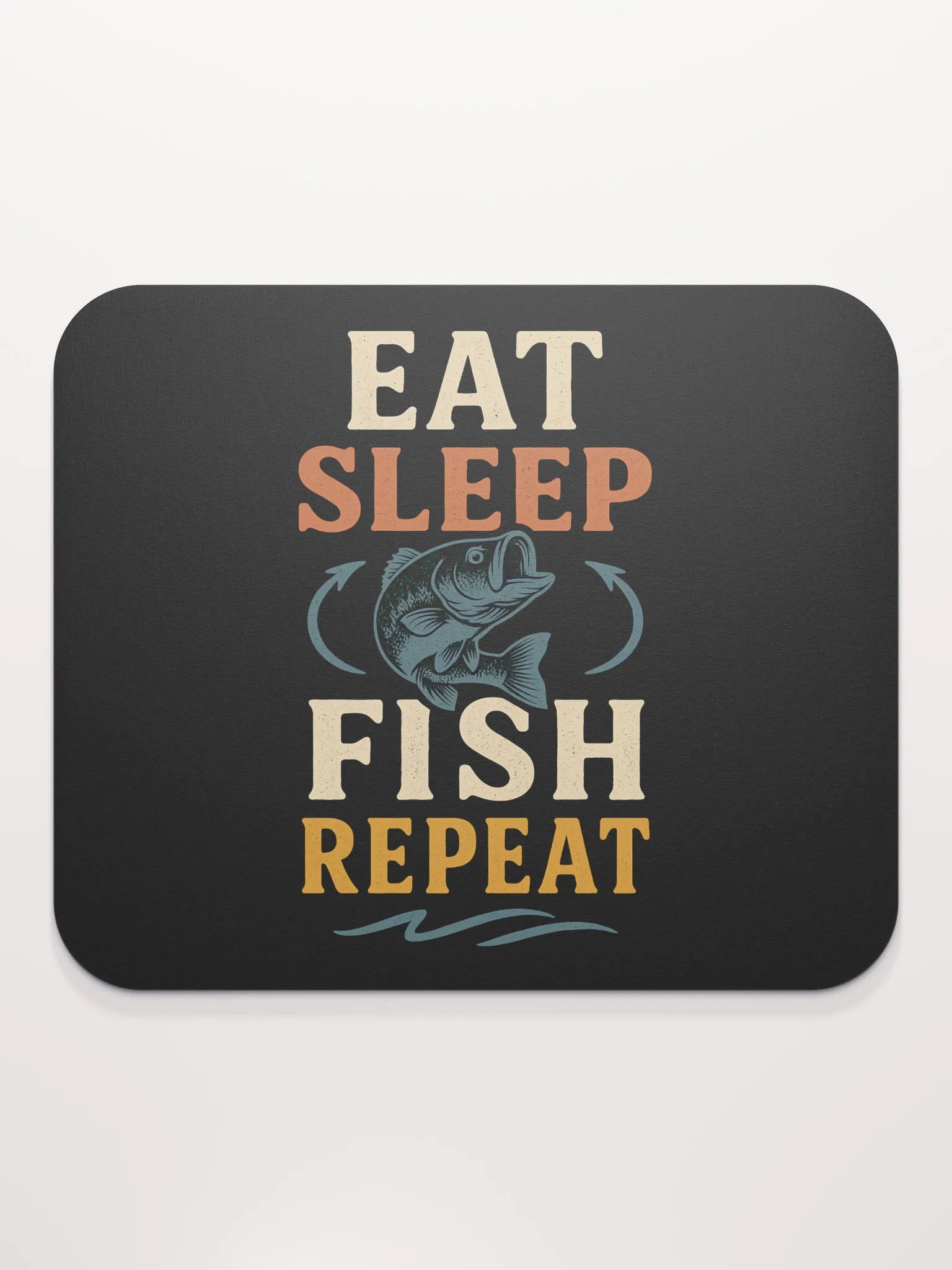 Fishing Mouse Pad – Eat Sleep Fish Repeat | Desktop Humor product image (2)