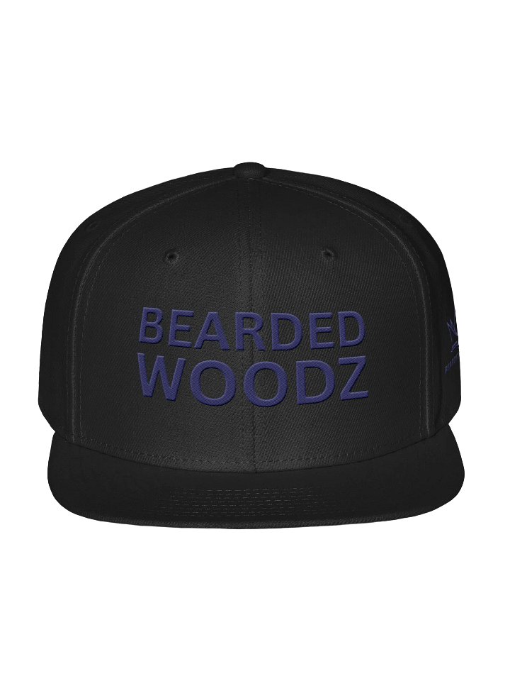 Bearded Woodz Snapback (Navy Embroidery) product image (1)