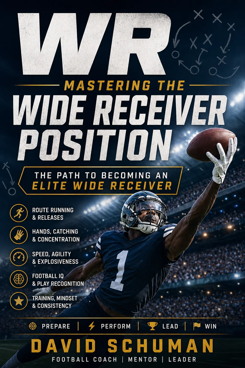 Mastering the Wide Receiver Position: Essential Drills for Elite Performance by David Schuman-Ebook product image (1)