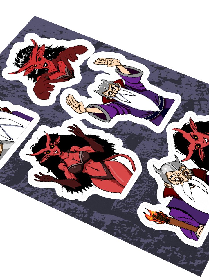 Wigglewood Villains Sticker Set product image (2)