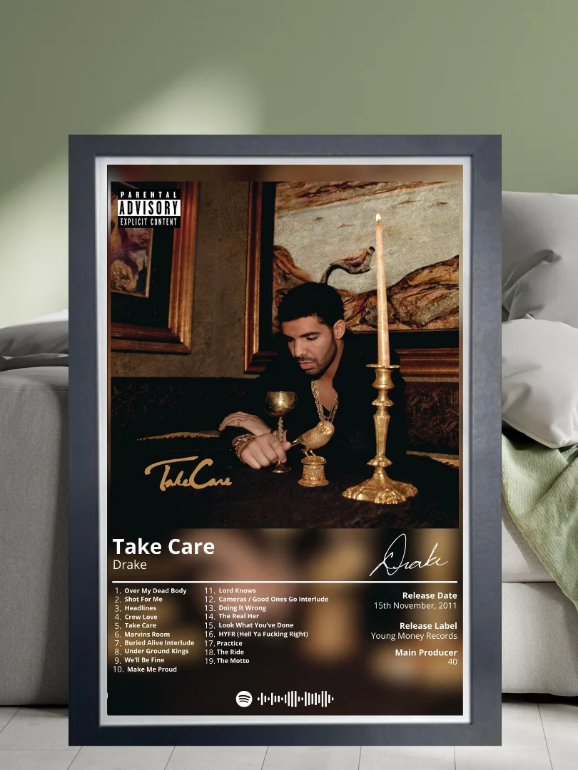 Framed ‘Take Care’ Poster product image (1)