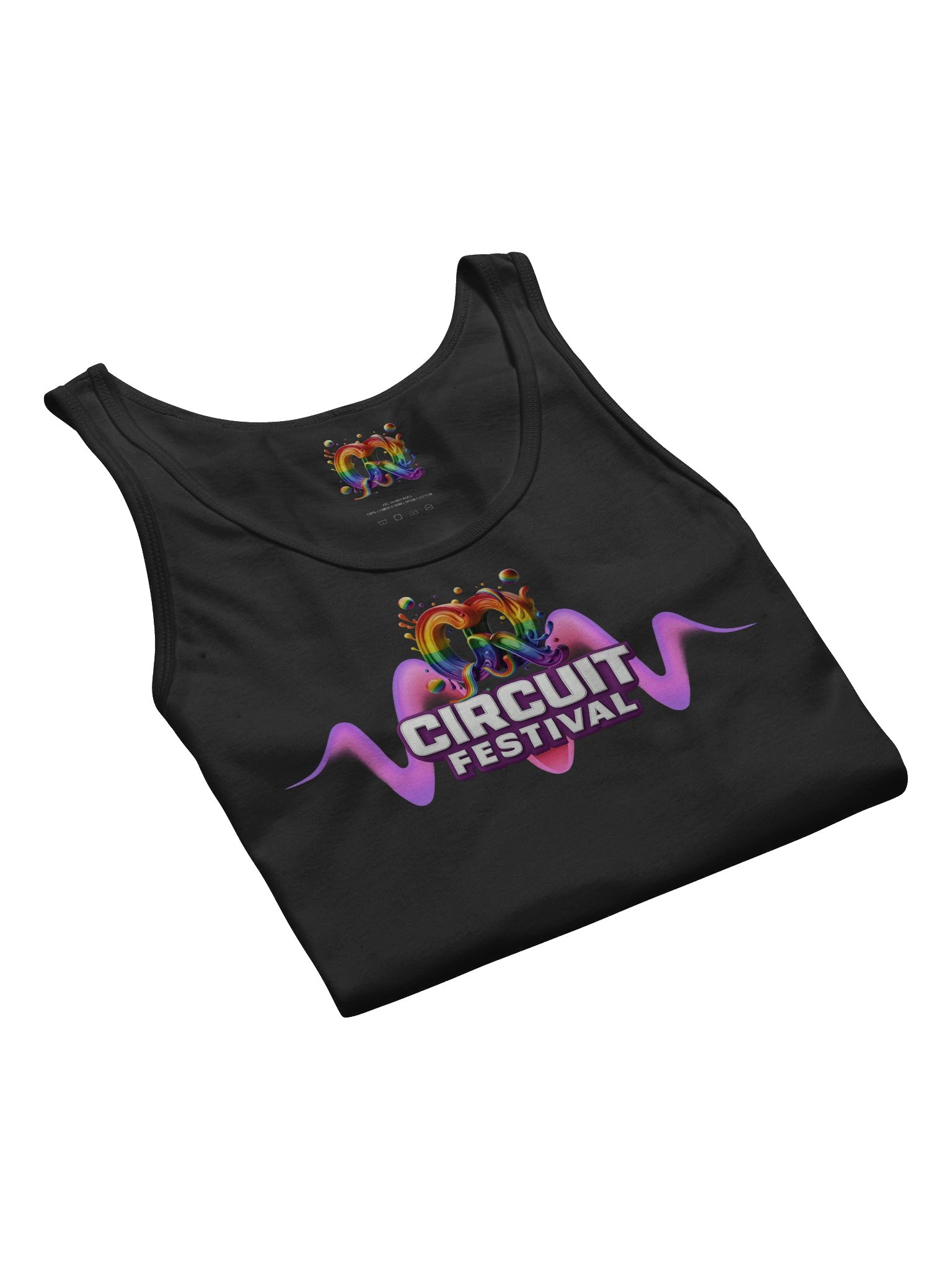 CQ CIRCUIT FESTIVAL – NEON WAVE PARTY TANK product image (9)