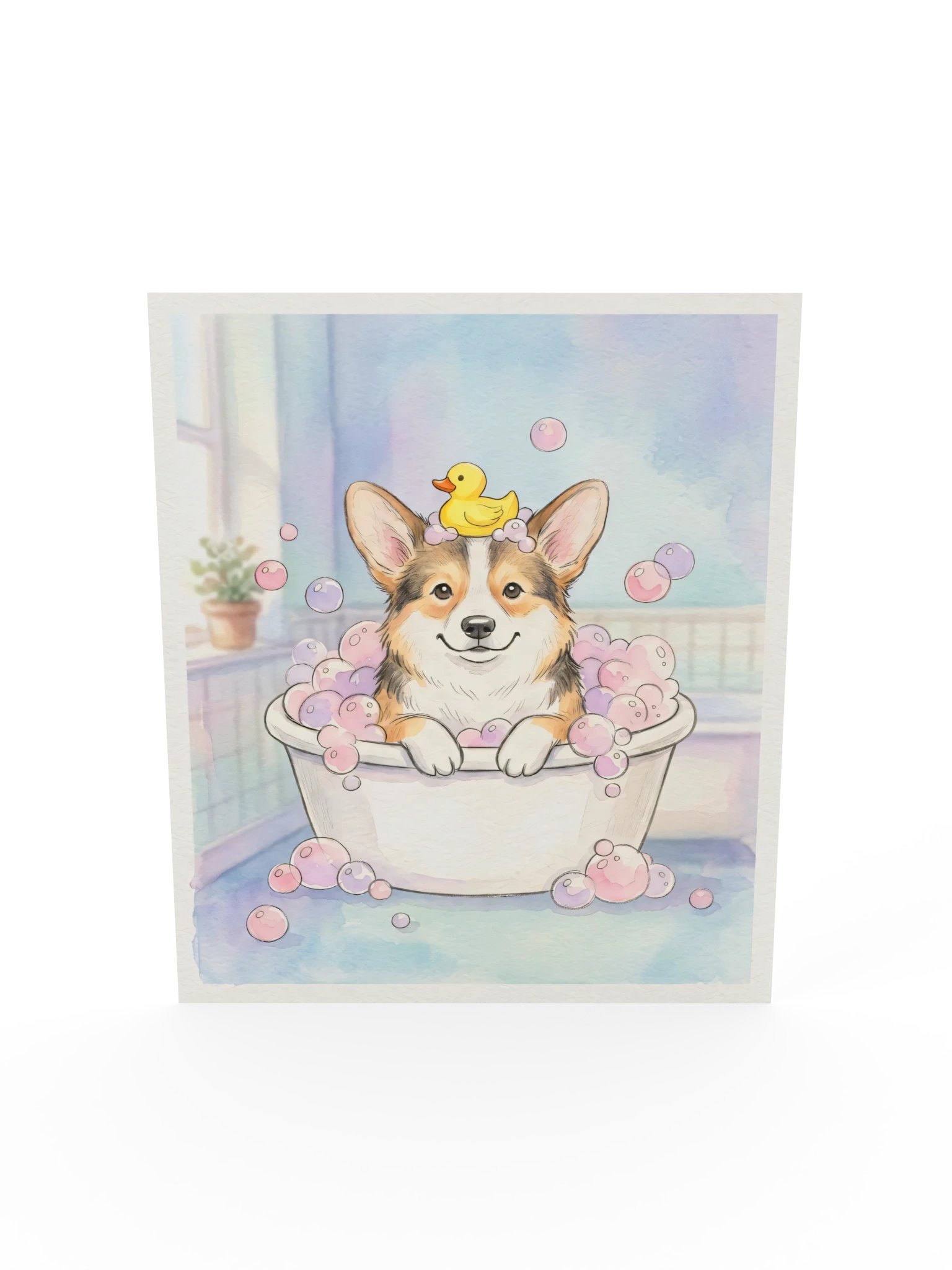 Bubble Bath Corgi Poster product image (19)