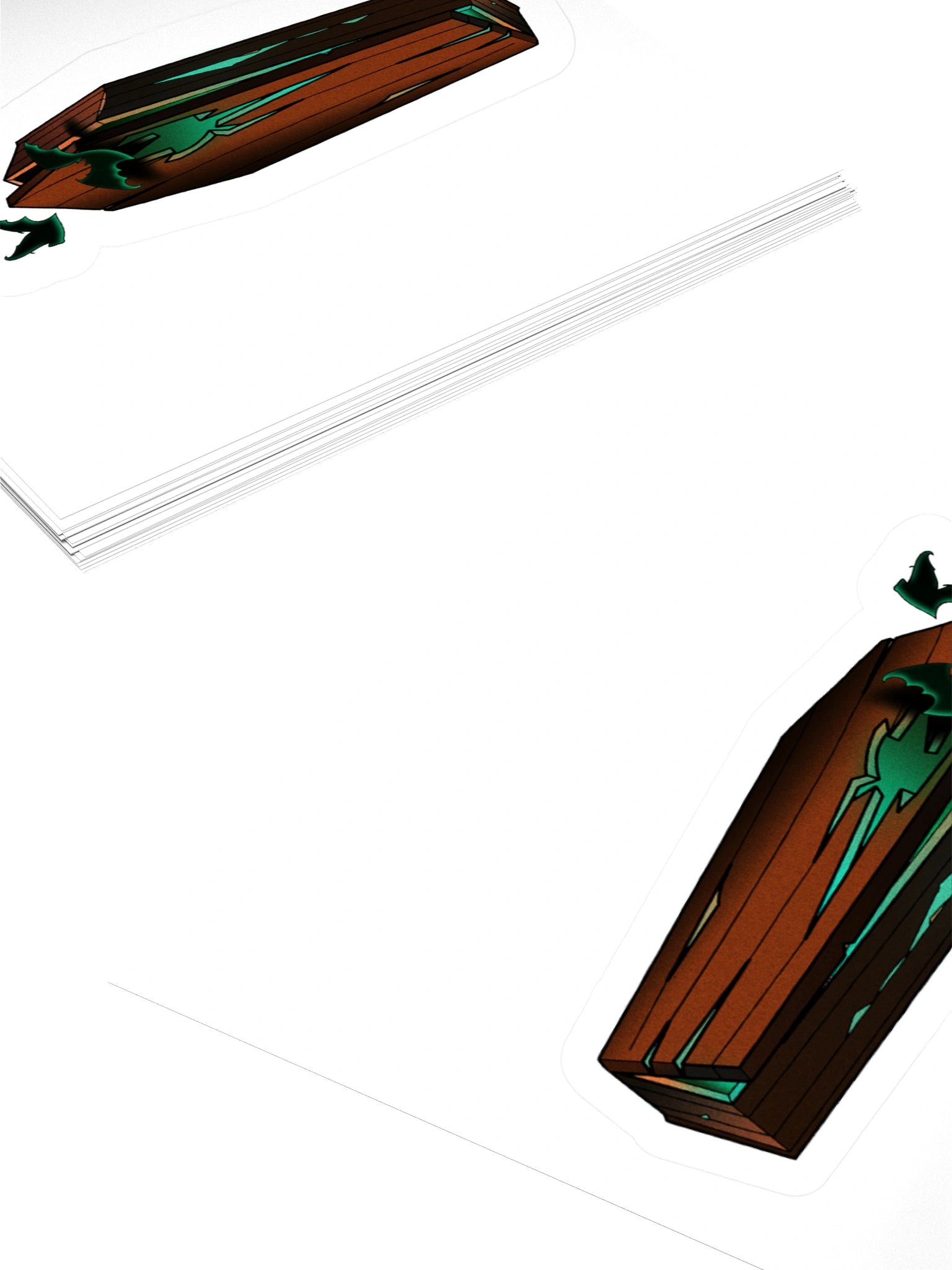 Coffin - Kiss Cut Stickers product image (15)