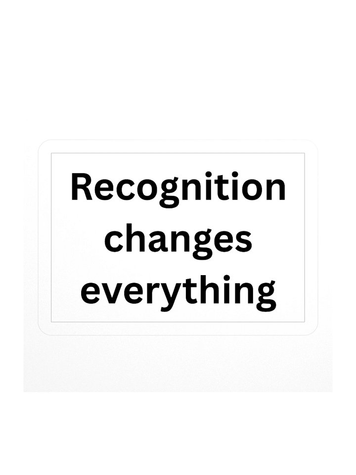 Recognition changes everything product image (2)