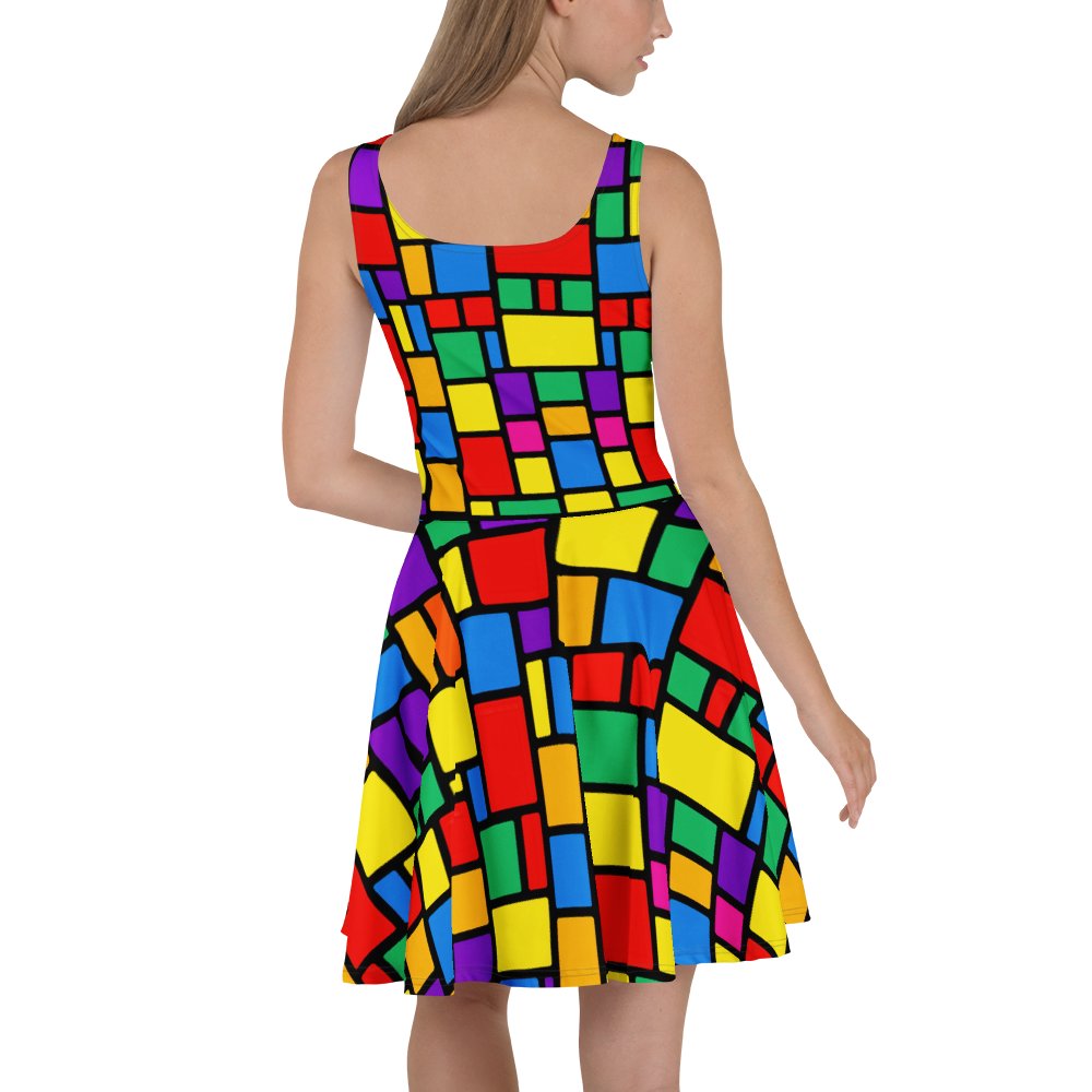 Color Block Geometric Art Dress product image (3)