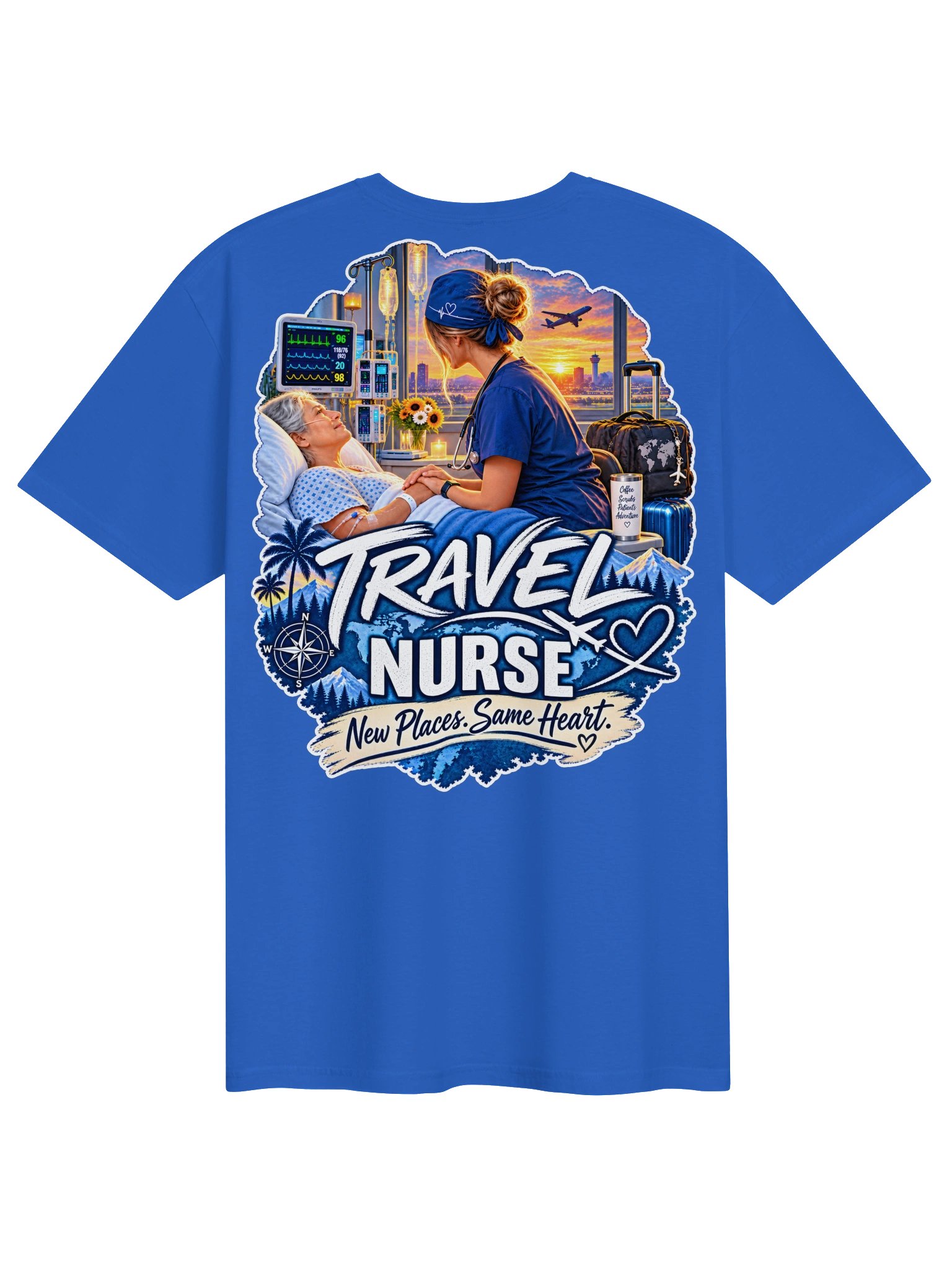 RN Travel Nurse Compass Tee product image (2)