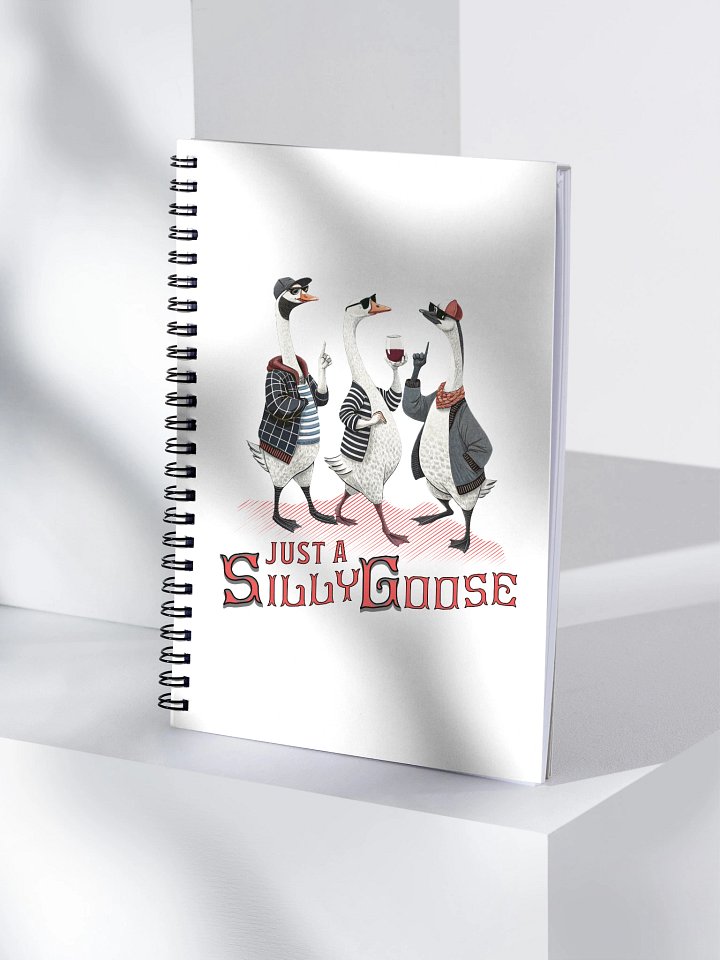 Just A Silly Goose Chic Spiral Notebook product image (1)