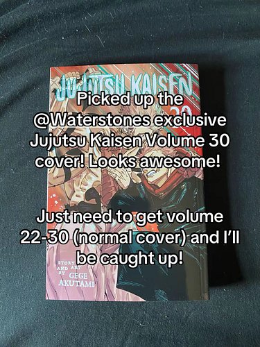 New exclusive Waterstone Jujutsu Kaisen Volume 30 cover! #jjk #jujutsukaisenmanga #jjkvol30 #yujivssukuna #jjkfinale