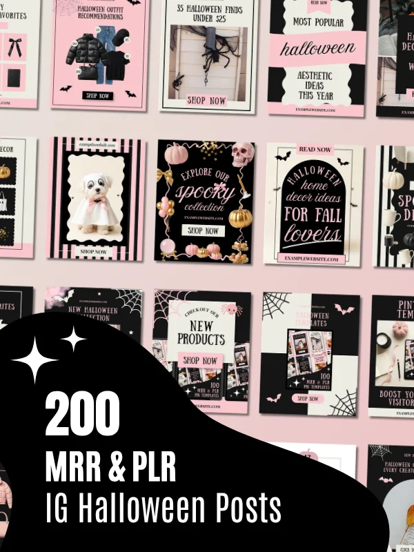 Coquette Halloween Instagram Story Templates product image (1)