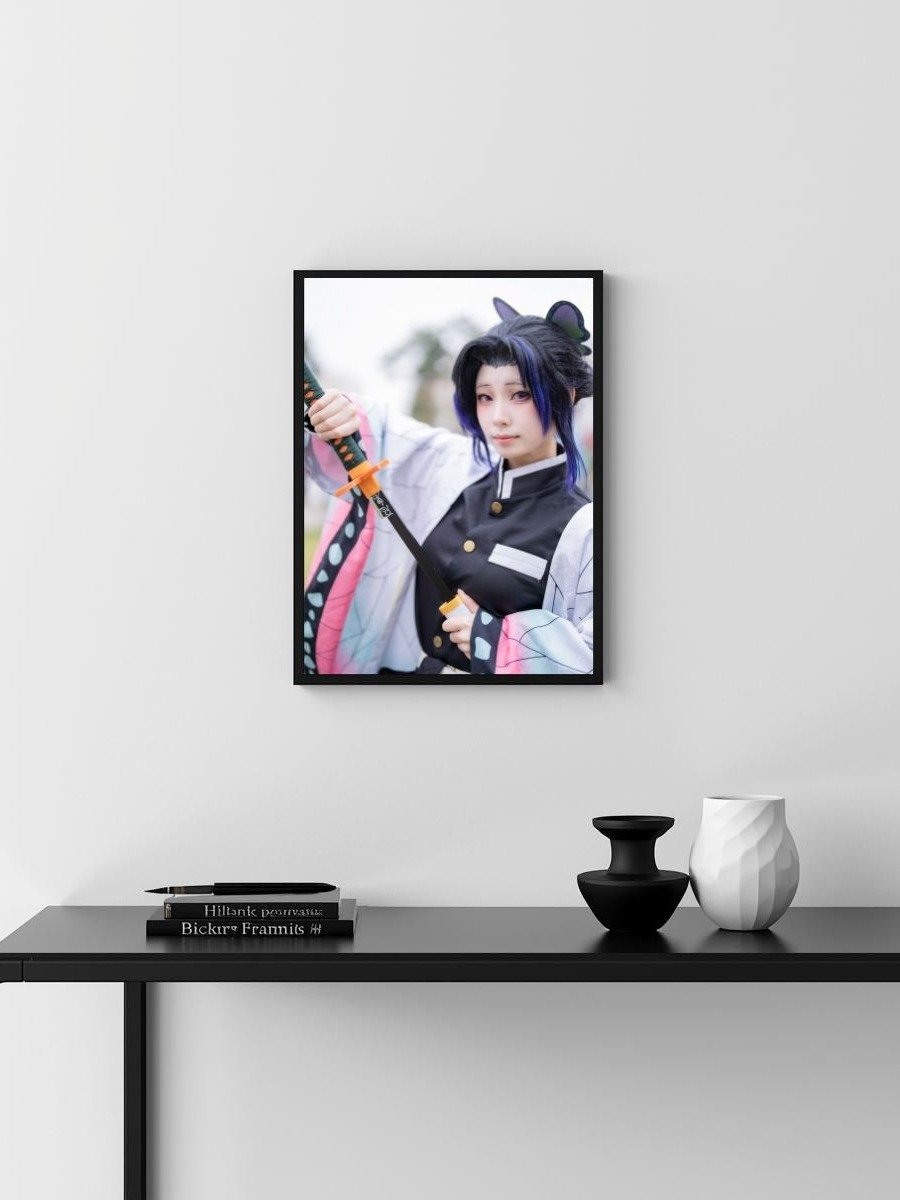 Demon Slayer Shinobu Kocho Cosplay Sword Pose – Glossy 8x10 Metal Print product image (3)