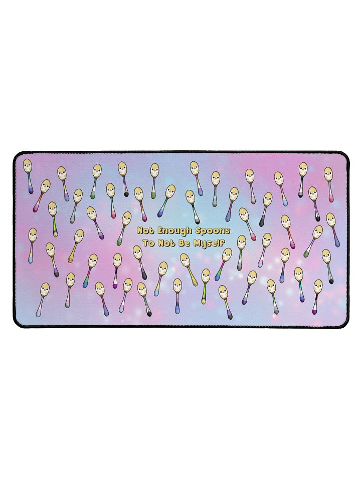 "Not Enough Spoons" Desk Mat product image (2)