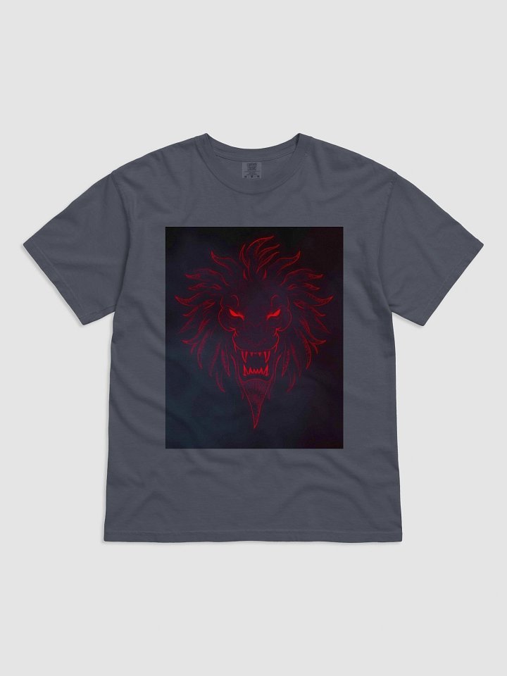 Lion's Roar Red Line Art T-Shirt product image (11)
