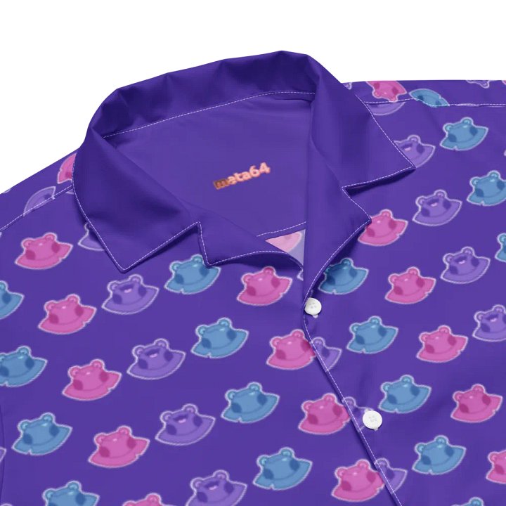 FROG TRIO COLOR BLOCK HAWAIIAN SHIRT product image (2)