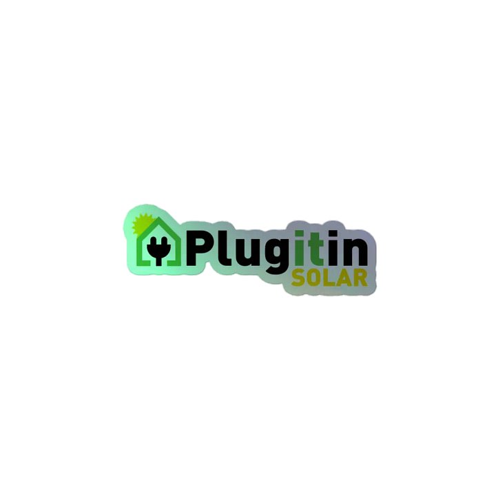 Plug It In Solar High-Quality Holographic Sticker Sheet product image (2)