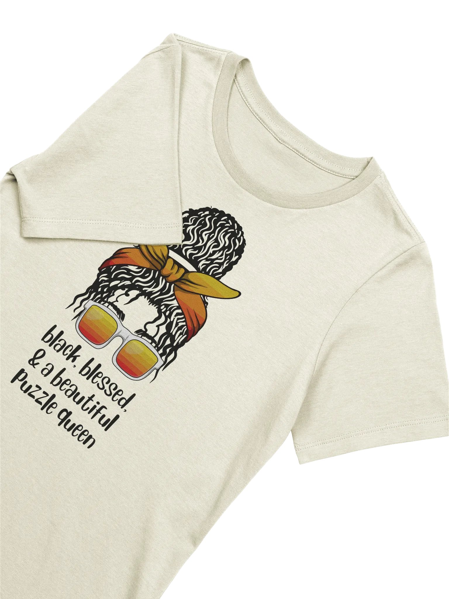 Black, Blessed, & a Beautiful Puzzle Queen Women's Supersoft Relaxed-fit T-Shirt product image (4)