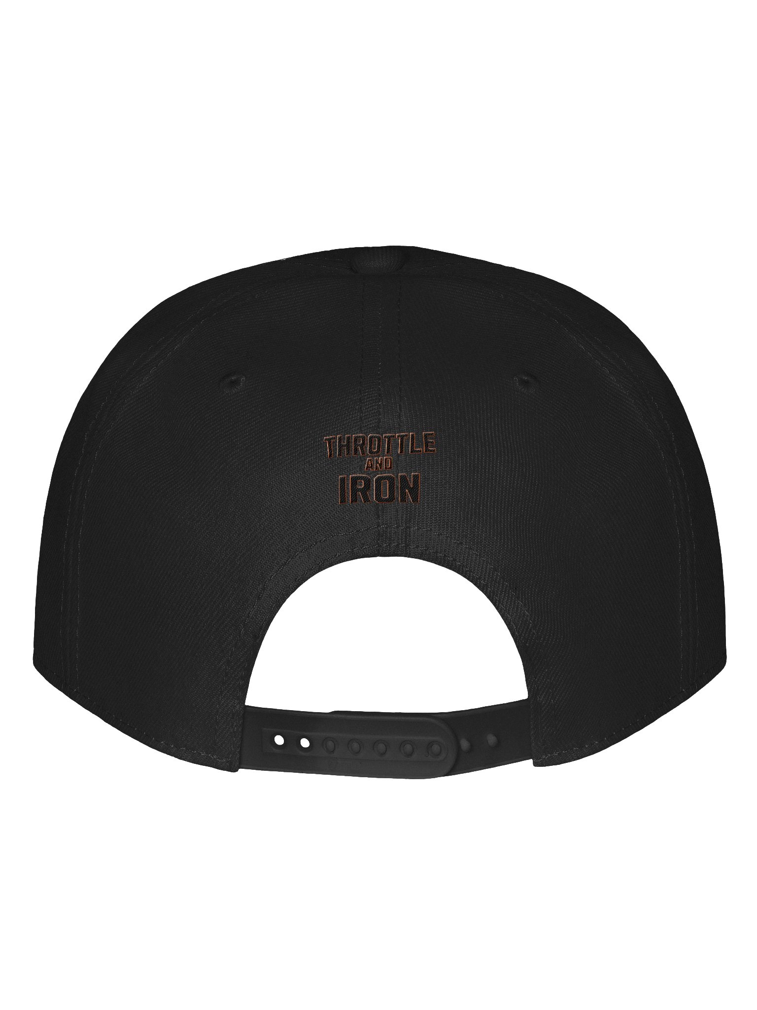 Club 121 Throttle & Iron Snapback Hat — Orange Outline (HD) Edition product image (4)