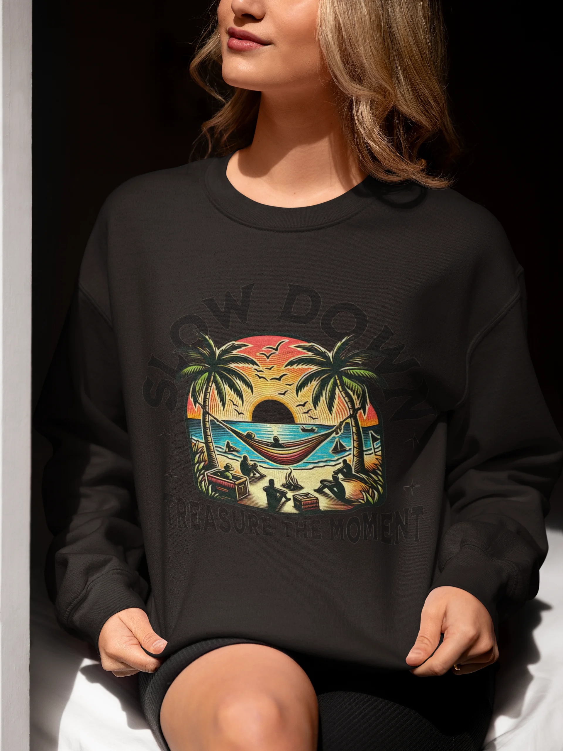Slow Down & Treasure the Moment Sweatshirt (Unisex) product image (5)