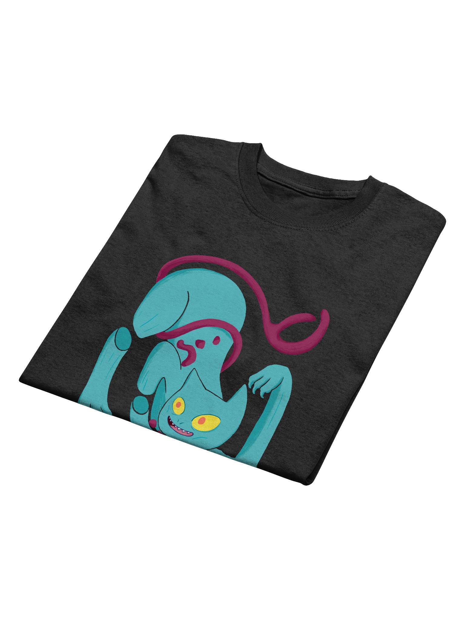Demon Cat With Text on the Back Classic T-Shirt Multicolor product image (8)