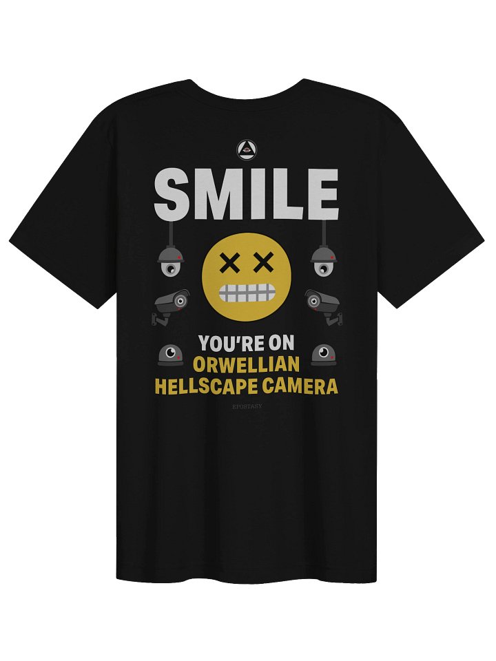 Orwellian Hellscape Back-Print Black Shirt product image (2)