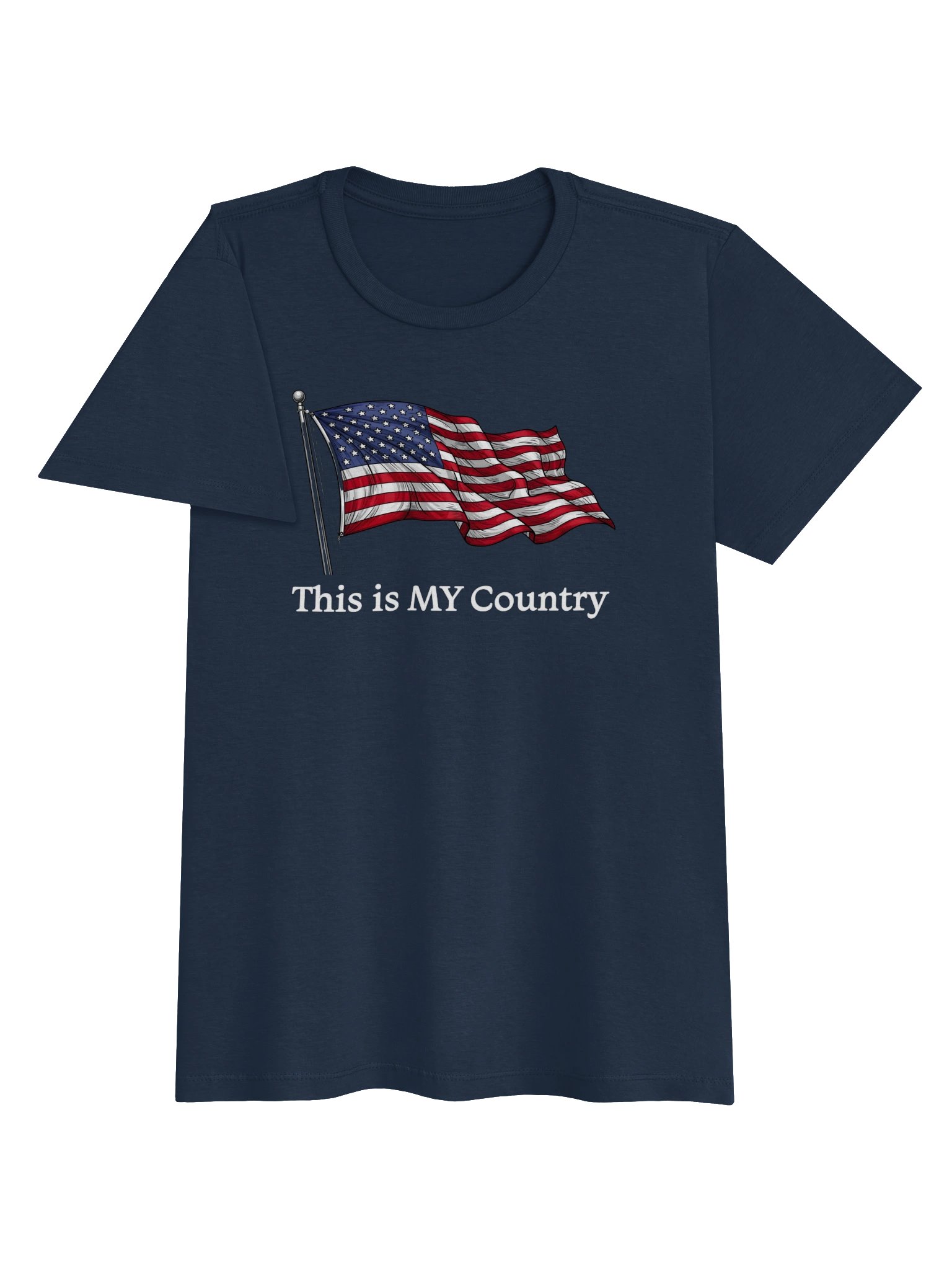 This Is MY Country Patriotic Womens Fit Tee product image (3)