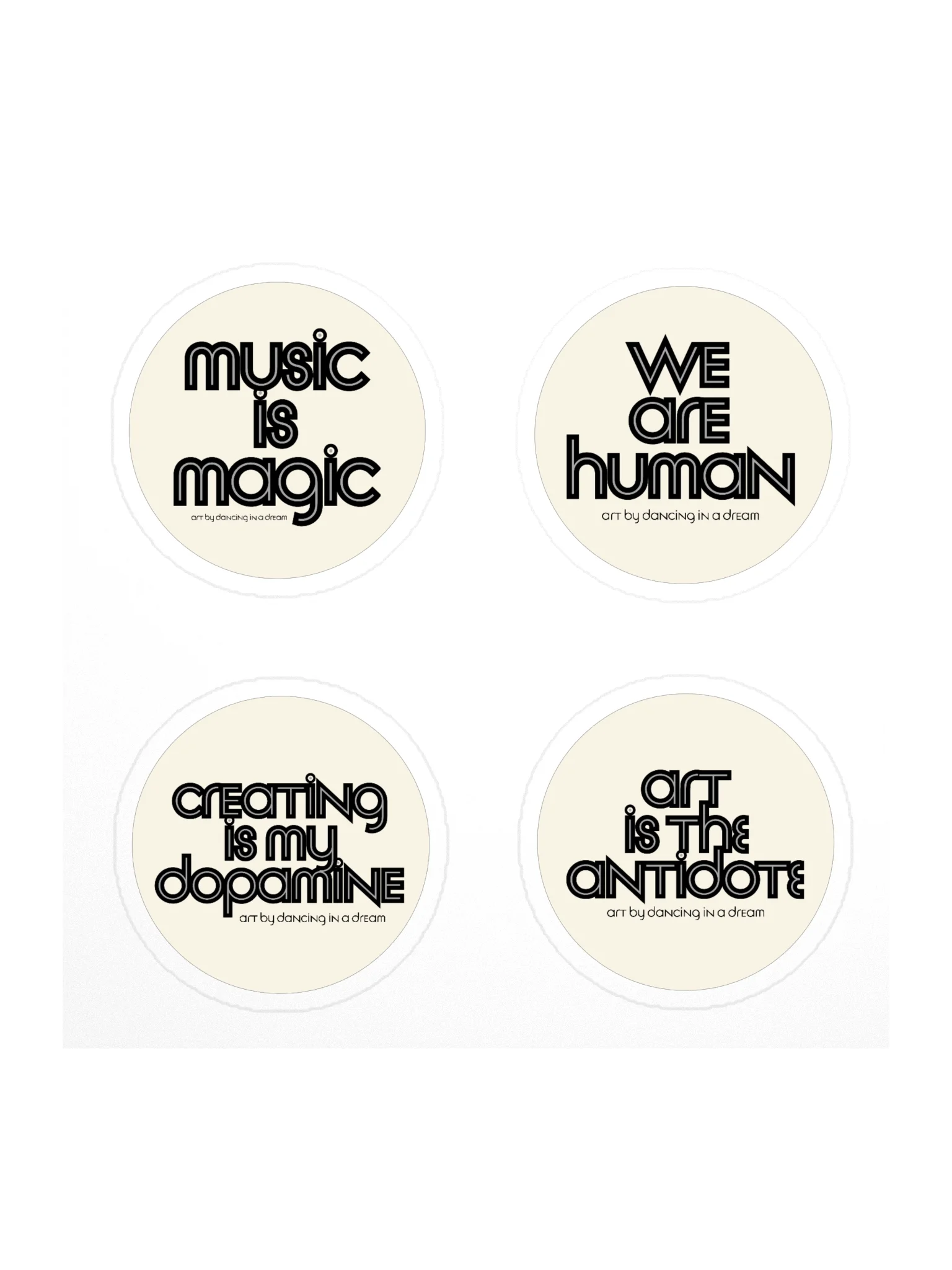 'mixed messages' stickers | 4 pk product image (1)