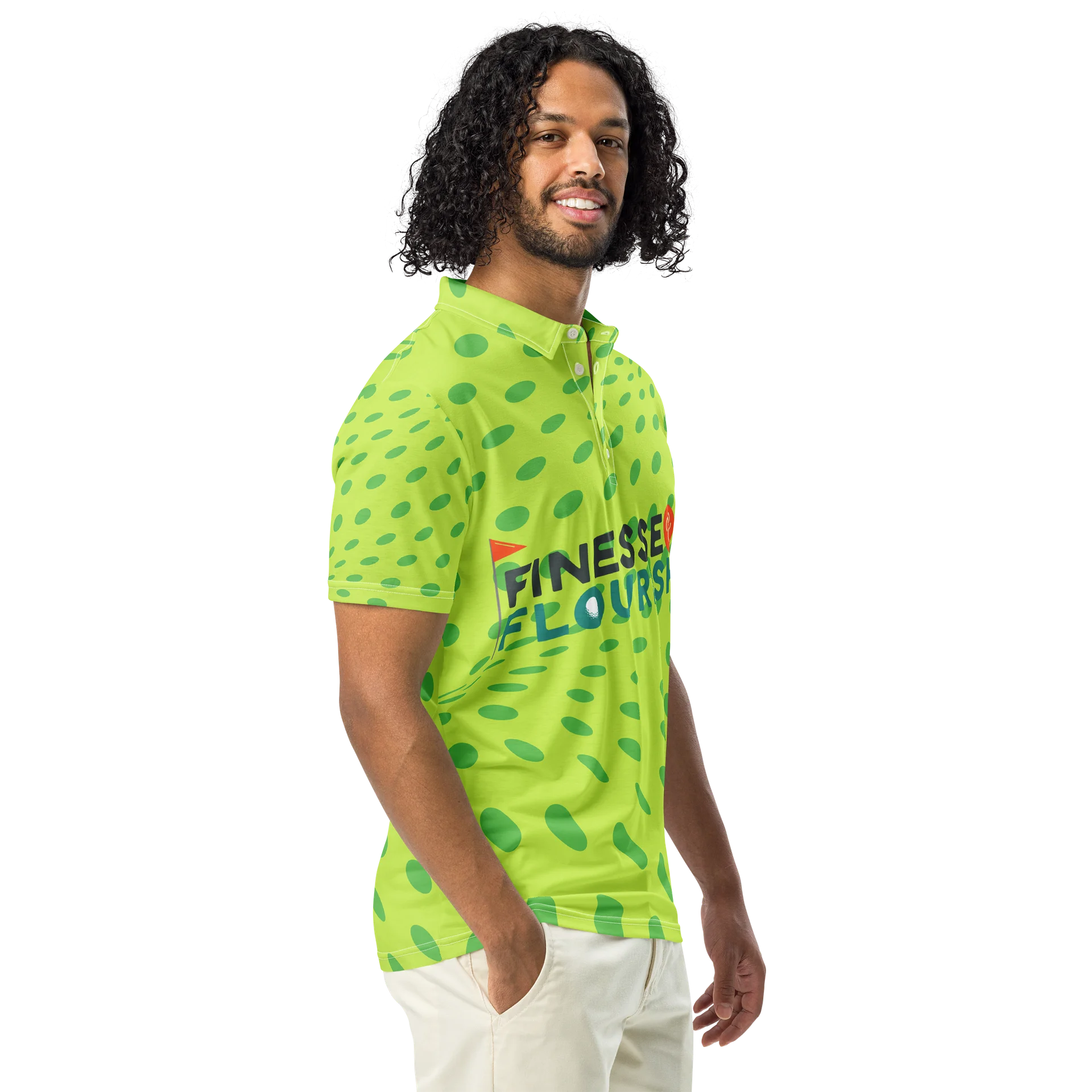 F&F Lime Slim Fit Polo Shirt product image (1)