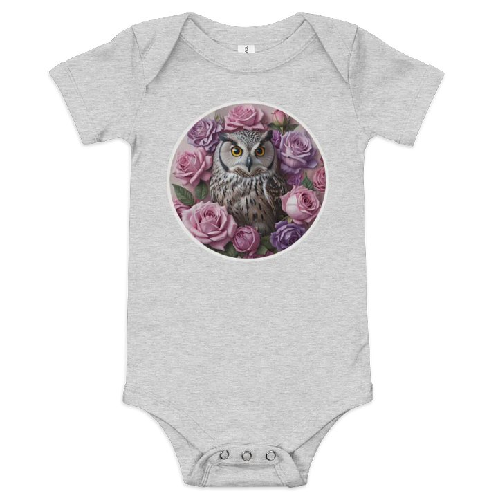Owl and Roses Baby Onesie product image (3)