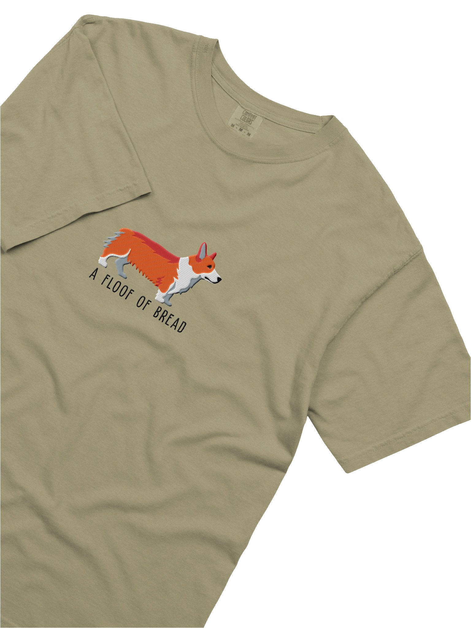 A Floof of Bread T-Shirt(Embroidered) of a Pembroke Welsh Corgi(Red) product image (8)