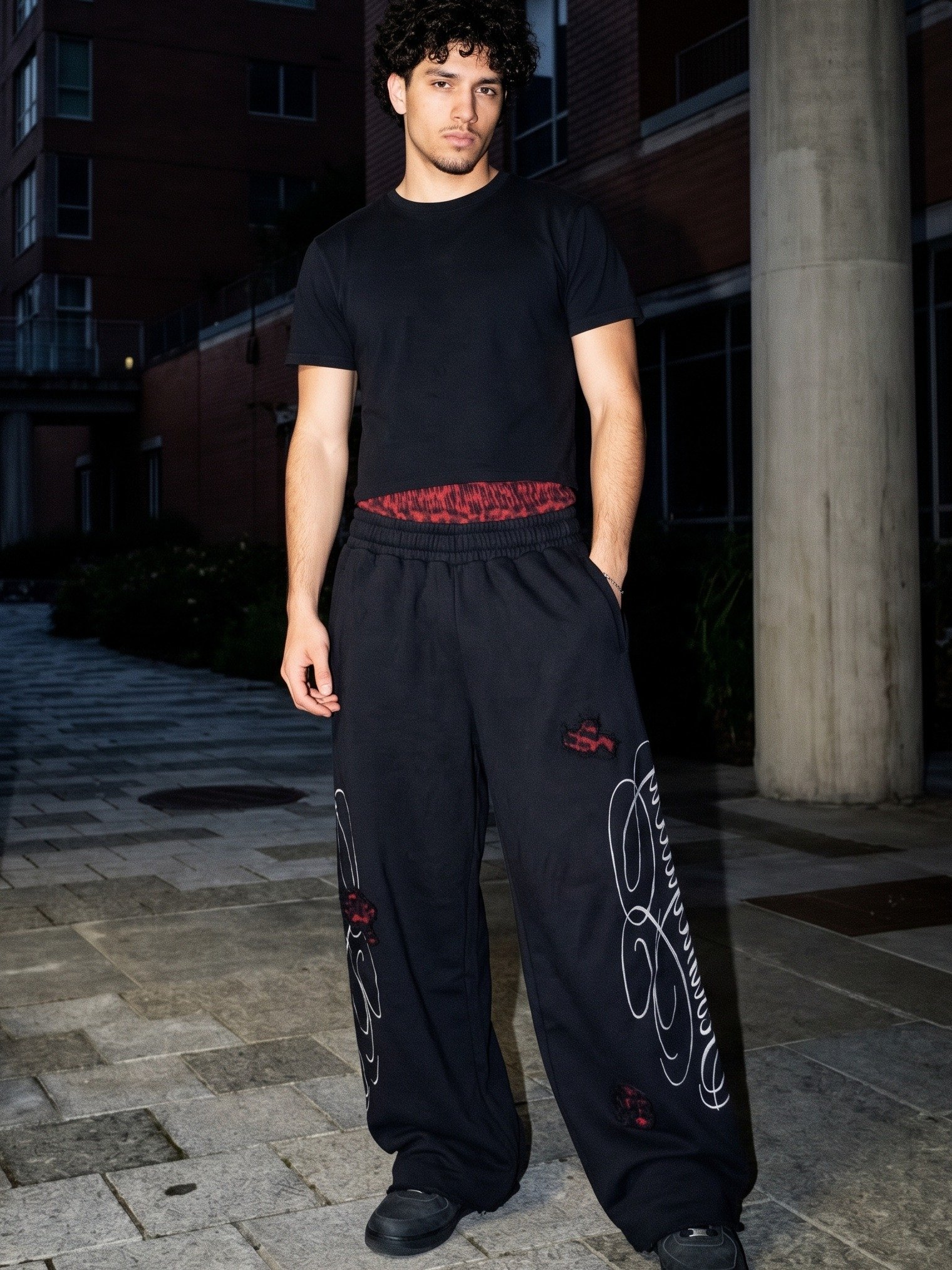 Swirl Double-Waistband Pants product image (2)
