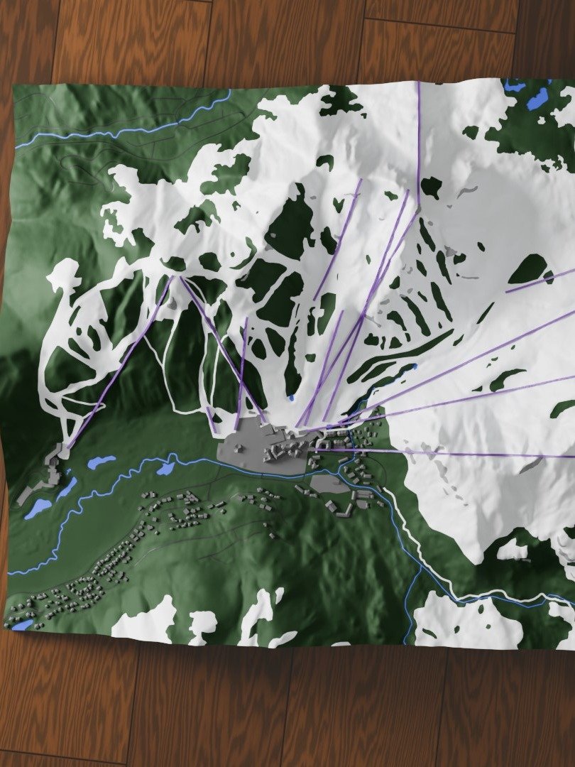 3D Ski Map - Palisades Tahoe product image (2)