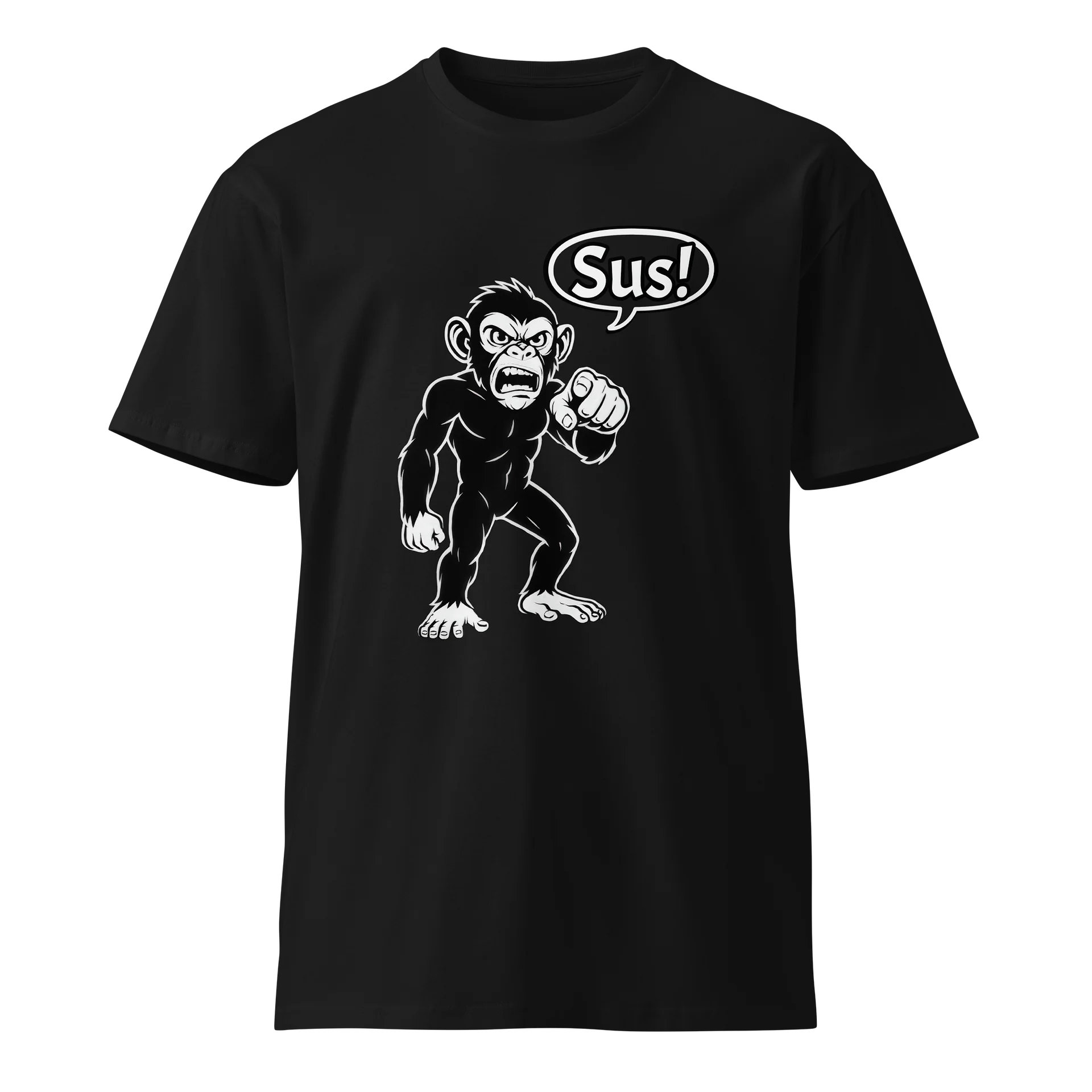Sus Monkey - Funny - Meme T-Shirt - AS Colour Unisex Premium T-Shirt product image (3)