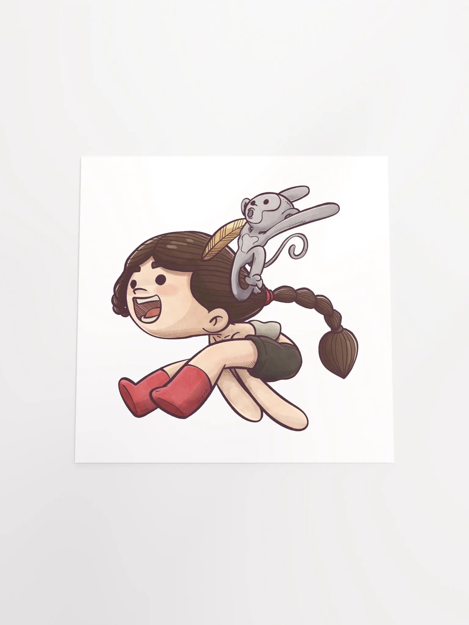 She & Her Pet | Matte Paper Poster product image (4)