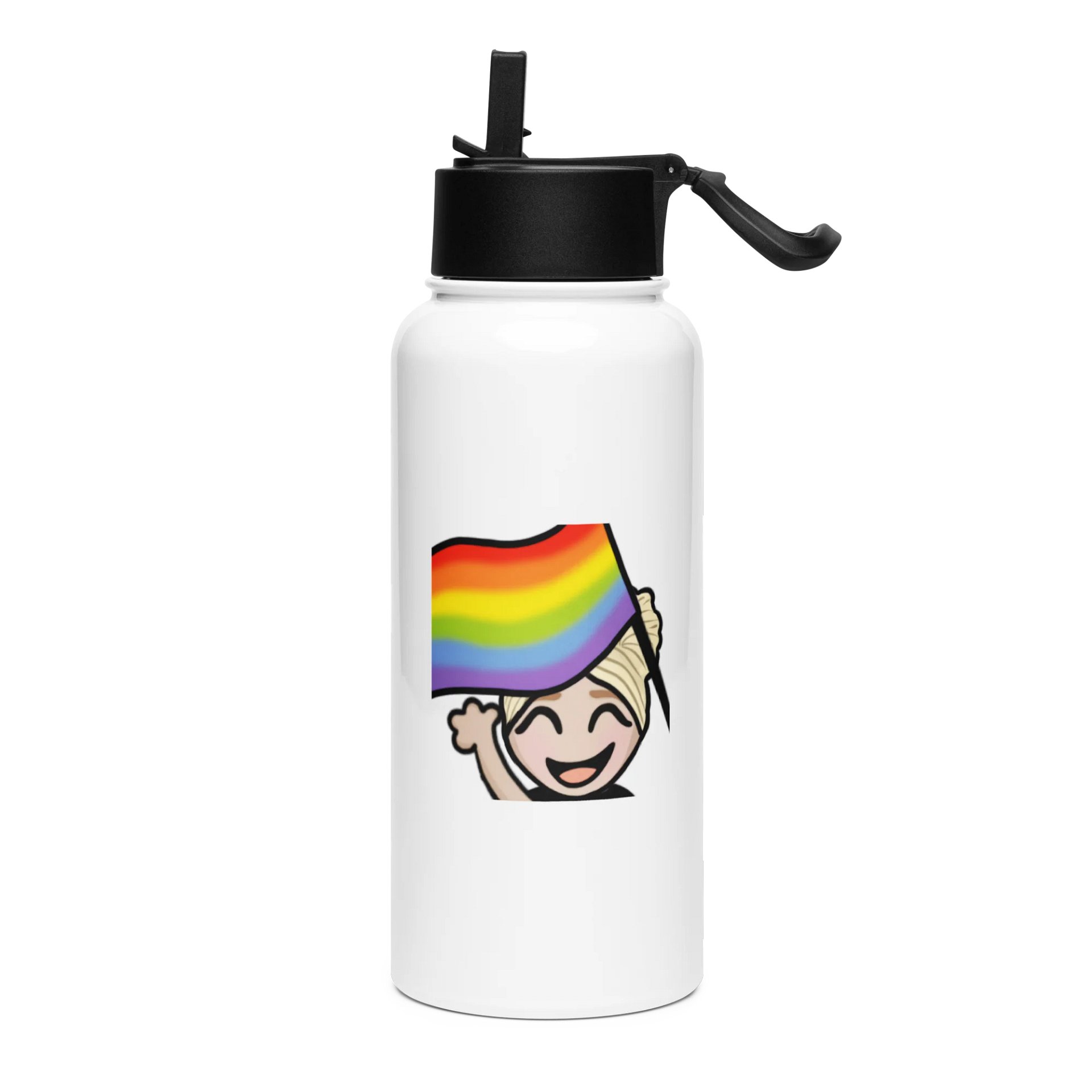 Pride Flag Stainless Steel Water Bottle product image (1)